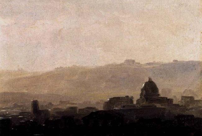 Pierre de Valenciennes View of Rome in the Morning oil painting picture